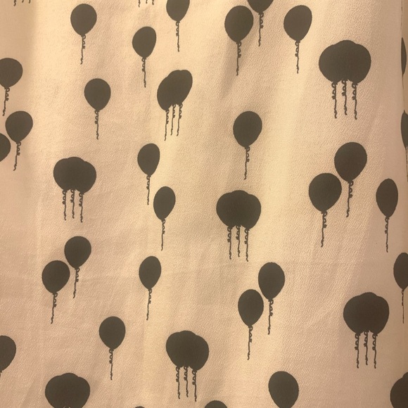 Maeve Ruffle Neck Balloon Print Sleeveless Blouse - Picture 2 of 3